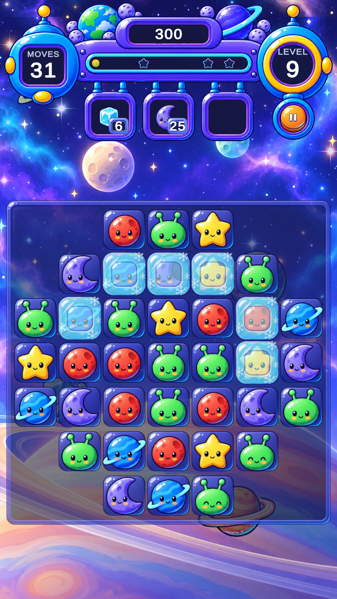 Spacepop Ice world gameplay